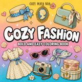 Cozy Fashion: Bold & Easy Fashion Coloring Book