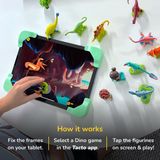 PlayShifu Tacto Dino Jouets interactifs de dinosaures pour enfants 3-5 Kit de figurines de dinosaures + application | Jouets STEM basés sur des histoires compatibles avec les tablettes
