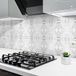 Ambiance Sticker Muurstickers Zelfklevende tegelmuurstickers voor keuken en badkamer - 24 tegelstickers met marmerlook - 24 stickers van 10x10 cm