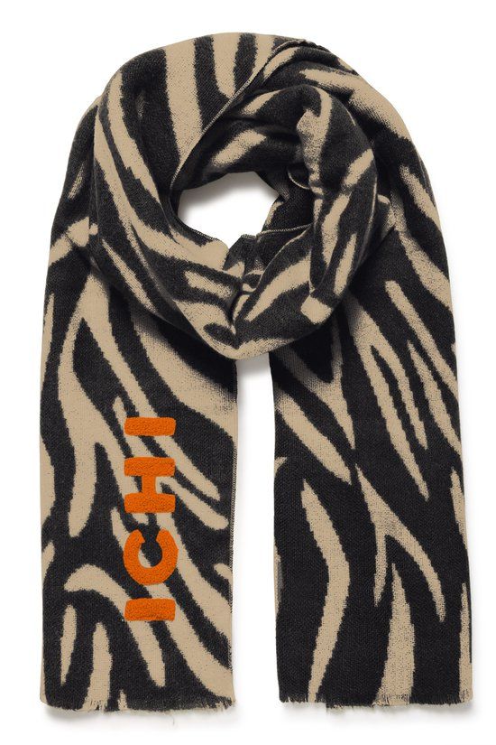 ICHI IALEANE SC Dames Sjaal Polyester Travertine
