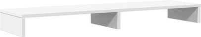 vidaXL Pied pour moniteur blanc 100x27x10 cm bois d'ingénierie