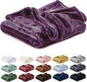 Lavea® Fleece Deken 150x200 cm – 1-persoons, Zacht – Warme Knuffeldeken van Pluizige Microvezel voor Bank en Bed, Ademend en Wasbaar – Paars