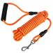 Vivifying 20FT drijvende lange hondentrainingsriem, lichtgewicht geruite koordtouw met comfortabel handvat voor buiten, wandelen, zwemmen, strand en meer