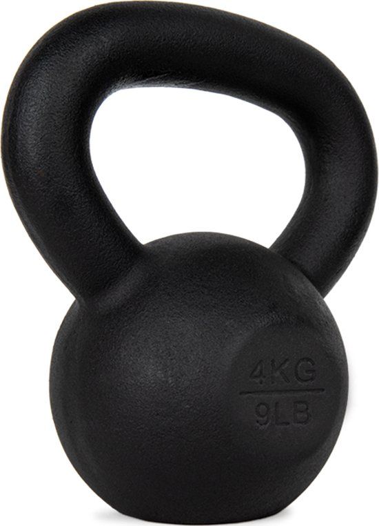VirtuFit Kettlebell Pro - 4 kg - Zwart