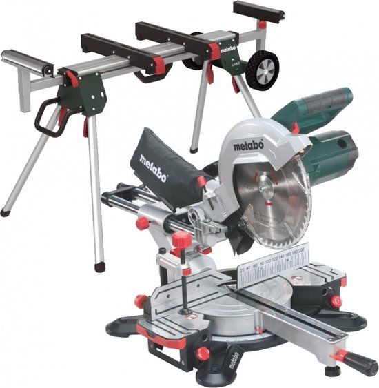 METABO KGS 254 M Afkortzaag - Met Trekfunctie - 1800W - 254mm - Incl. Onderstel