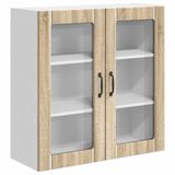vidaXL Wandkast LUCCA Sonoma Eiken 80 x 31 x 80 cm