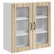 vidaXL Wandkast LUCCA Sonoma Eiken 80 x 31 x 80 cm