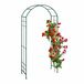 Relaxdays Metalen tuinboog 224 x 110 x 41 cm (h x b x d), stabiele boog voor klimplanten, groen