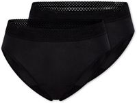 Schiesser 2PACK Rio Menstruatie onderbroekje - Schiesser Care Dames Onderbroek - zwart