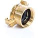 Wiltec - Embout de tuyau en laiton avec griffes - 550 x 320 x 440 mm - Connecteur de raccord rapide - Filetage femelle DN25 (1') - Pour tuyau d'eau d'arrosage