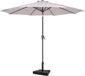 VONROC Parasol déporté Recanati Ø300cm Beige