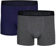 Caterpillar CAT Heren Boxershorts 2-Pack Effen Grijs/Blauw - Maat L