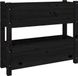 vidaXL Plantenbak - 77x25x66 cm - Massief Grenenhout - Zwart