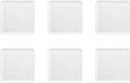 Medard de Noblat Yaka White Dinerbord 6-delig Porselein Wit Vierkant 25.5x25.5 cm