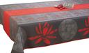 Tafelkleed Le Linge de Jules Tafelkleed vlekafstotend Lotus rood - afmeting: Rechthoek 150 x 350 cm