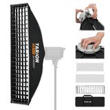 TARION Opvouwbare softbox met bowenshouder: 30 x 120 cm