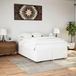 Maison Exclusive - Cadre de lit sans matelas, blanc, entièrement en similicuir