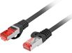 Lanberg Patchcord S/FTP Cat.6 0.25M LSZH CU Fluke Passed Black