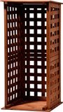 Generisch Wan GmbH Haardhoutopslag - Houtopberging Green Label 29097FSC Brandhoutrek Compact - massief hout - Klein - binnenshuis - 39 x 39 x 85 cm - Bruin
