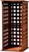 Generisch Wan GmbH Haardhoutopslag - Houtopberging Green Label 29097FSC Brandhoutrek Compact - massief hout - Klein - binnenshuis - 39 x 39 x 85 cm - Bruin