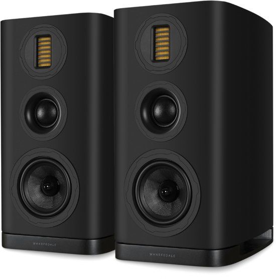 Wharfedale EVO 5.2 Boekenplank Speakers - Hifi Stereo Set - Passieve Speaker - 3-Weg Luidsprekers - Zwart