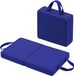 Relaxdays Kniekussen - 61x6x34 cm - donkerblauw - met vulling