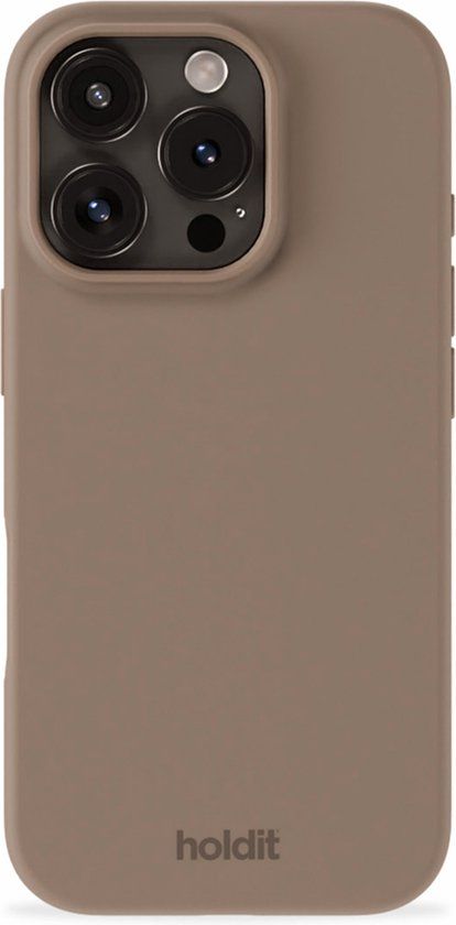 Holdit Silicone Case voor Apple iPhone 16 Pro - Bruin