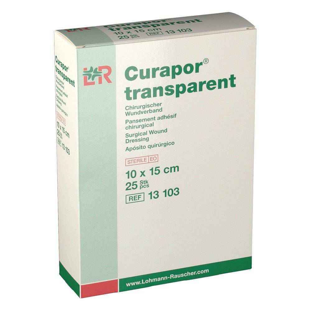 Lohmann & Rauscher Curapor Transparant Steriel 10cmx15cm 13103