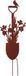 UNUS® Tuinspade met vogel en narcissen – roestlook gepatineerd metalen tuinpaal voor tuin, terras, balkon