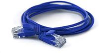 Wantec Wire Extra dunne patchkabel CAT.6 UTP, lengte 1 m, blauw