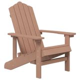 VidaXL Chaise de jardin Adirondack HDPE Marron