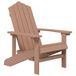 VidaXL Chaise de jardin Adirondack HDPE Marron