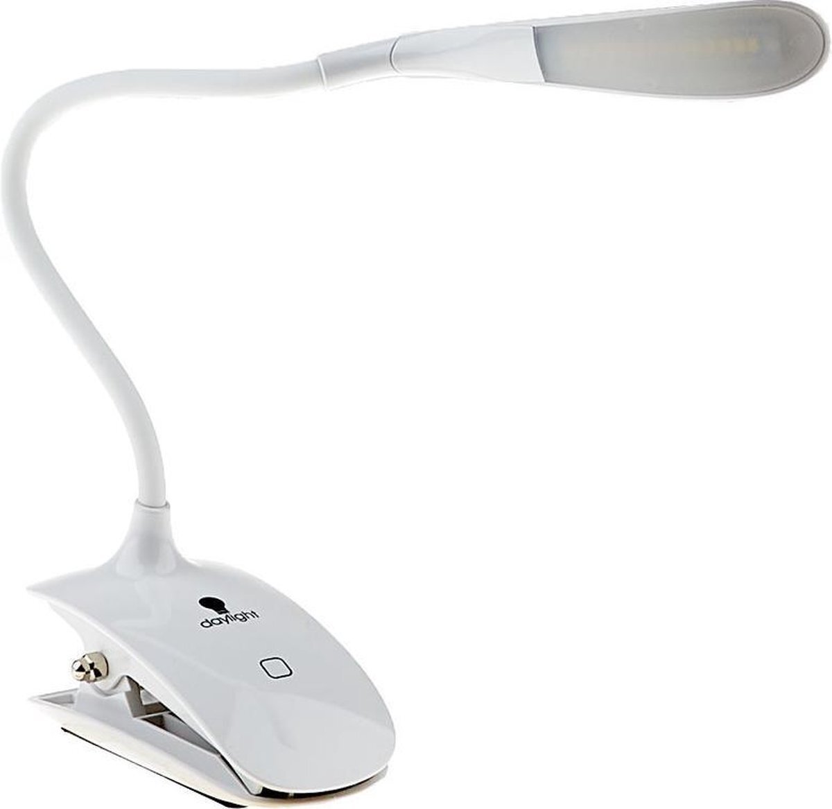 Daylight Smart Clip-on lamp - Leeslamp met LED - Bedlamp met klem - Flexibele arm - Wit