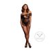 Le Désir Babydoll noir à devant ouvert grande taille