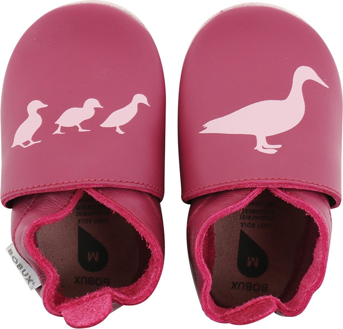 Bobux babyslofjes cerise duck print - maat 20