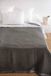 Toison d'or Volta Woolmark Wollen deken, 180 cm x 240 cm, antraciet