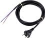 Sygonix SY-5043456 Stroom Aansluitkabel Zwart 3.00 m