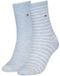 Tommy Hilfiger Damessokken Small Stripe 2-Pack Light Blue