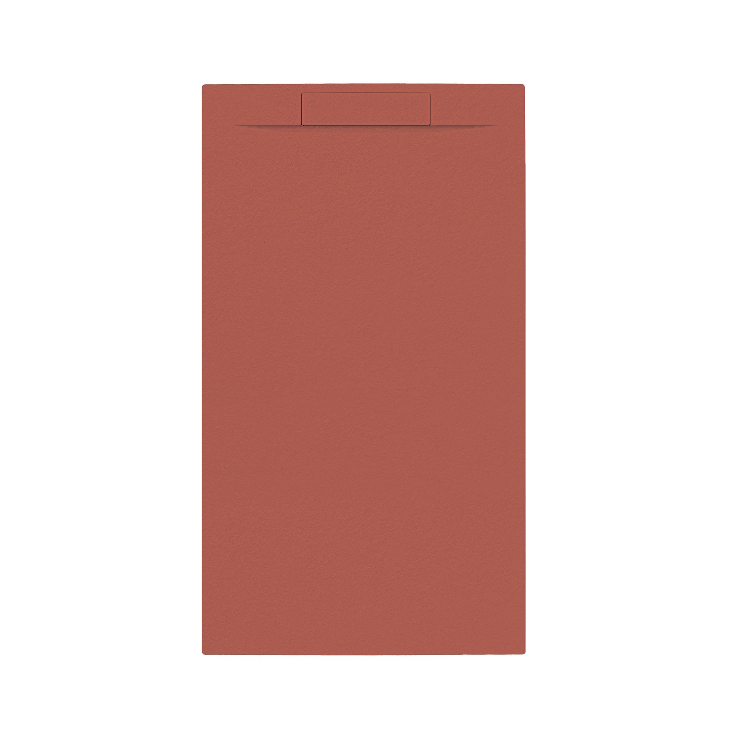 Allibert Douchebak + sifon allibert rectangle 140x80 cm mat rood terracotta