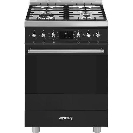 SMEG C6GMMBNLK2 Classici Gas Cooker with Electric Oven - Matte Black
