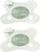 Difrax Fopspeen Natural - 0 tot 6 Maanden - Dino - Groen Dinoprint - 2 Stuks