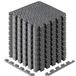 Yes4All FUKR Vloerbeschermingsmat in elkaar grijpend, massief, N. 3,6 m² (36 tegels) - grijs, 1,7 m² (30,5 x 30,5 cm)