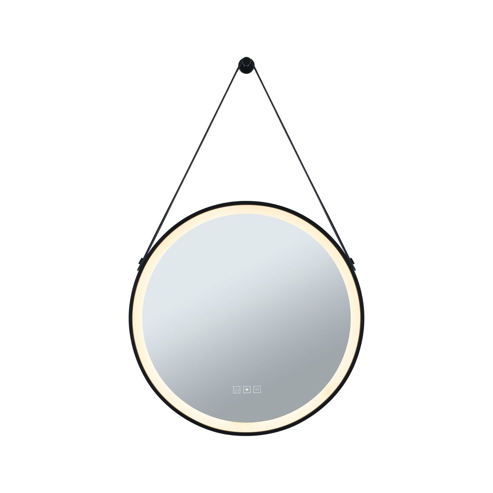 Paulmann LED-verlichte spiegel Mirra IP44 White Switch 750lm 230V 11,5W dimbaar Zwart/Spiegel