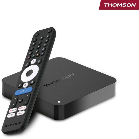Thomson Google TV Streaming Box 245 – 4K Ultra HD | 32 GB Opslag | Zwart