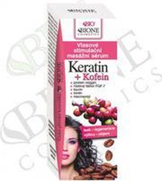 Bione Cosmetics Keratin + Kofein Hair Stimulating Massage Serum 215 ml