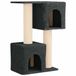 vidaXL Kattentoren met sisal krabpalen, Donkergrijs, 114 cm