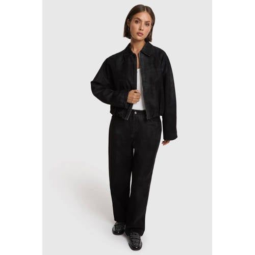 Alix the Label suède baggy broek - zwart