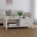 Maison Exclusive Table basse HAMAR, blanc, 100x55x35 cm, pin massif