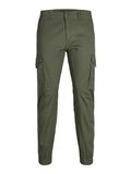 Jack & Jones Plus Cargo broek Plus Size Slim Tapered Fit Cargo broek Olive Night W42 X L32