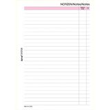 bind B-2610 - systeeminleg geruit met 50 vellen, inlegger in A6-formaat, notities reserve-inlegstukken voor bind systeemplanner, managersplanner, organizer en tijdplanner met 6-voudige perforatie